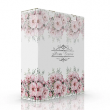 Подарункова коробка для рушників 2-ка Діва з віконцем 280х100х345 мм