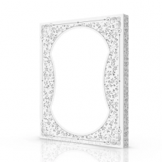 Коробка з вікном кришка+дно (380*305*35 мм.) Silver