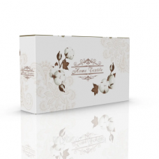 Коробка з мікрогофрокартону з дизайном 370*80*210мм. 6-ка. Cotton