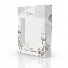 Подарункова коробка для рушників 3-ка "Luxury Cotton" з віконцем 320х100х430 мм