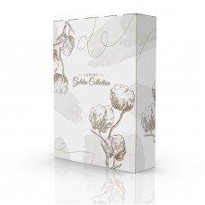 Подарункова коробка для рушників 3-ка "Luxury Cotton" з віконцем 320х100х430 мм