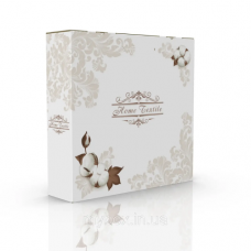 Подарункова коробка для рушника з віконцем 4-ка Cotton (390*100*375 мм.)