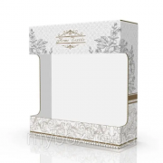 Коробка з мікрогофрокартону з дизайном 190*180*60мм. Classic