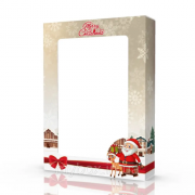 Упаковка для рушників 70-ка Новорічна (375*275*70мм.)