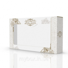 Коробка з мікрогофрокартону з дизайном 370*80*210мм. 6-ка. Classic